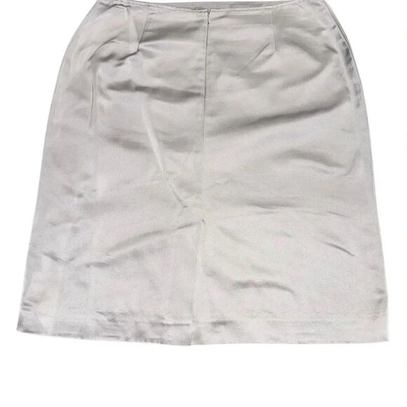 NWT RICKIE FREEMAN BY TERI JON platinum Pencil high waisted Skirt size 12 - Picture 3 of 8